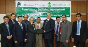 Agreement between FSIEI & Uttara Bank