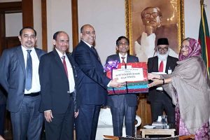 FSIBL Handed Over 50,000 Blankets to Prime Minister Relief Fund for Cold Heated People 2014