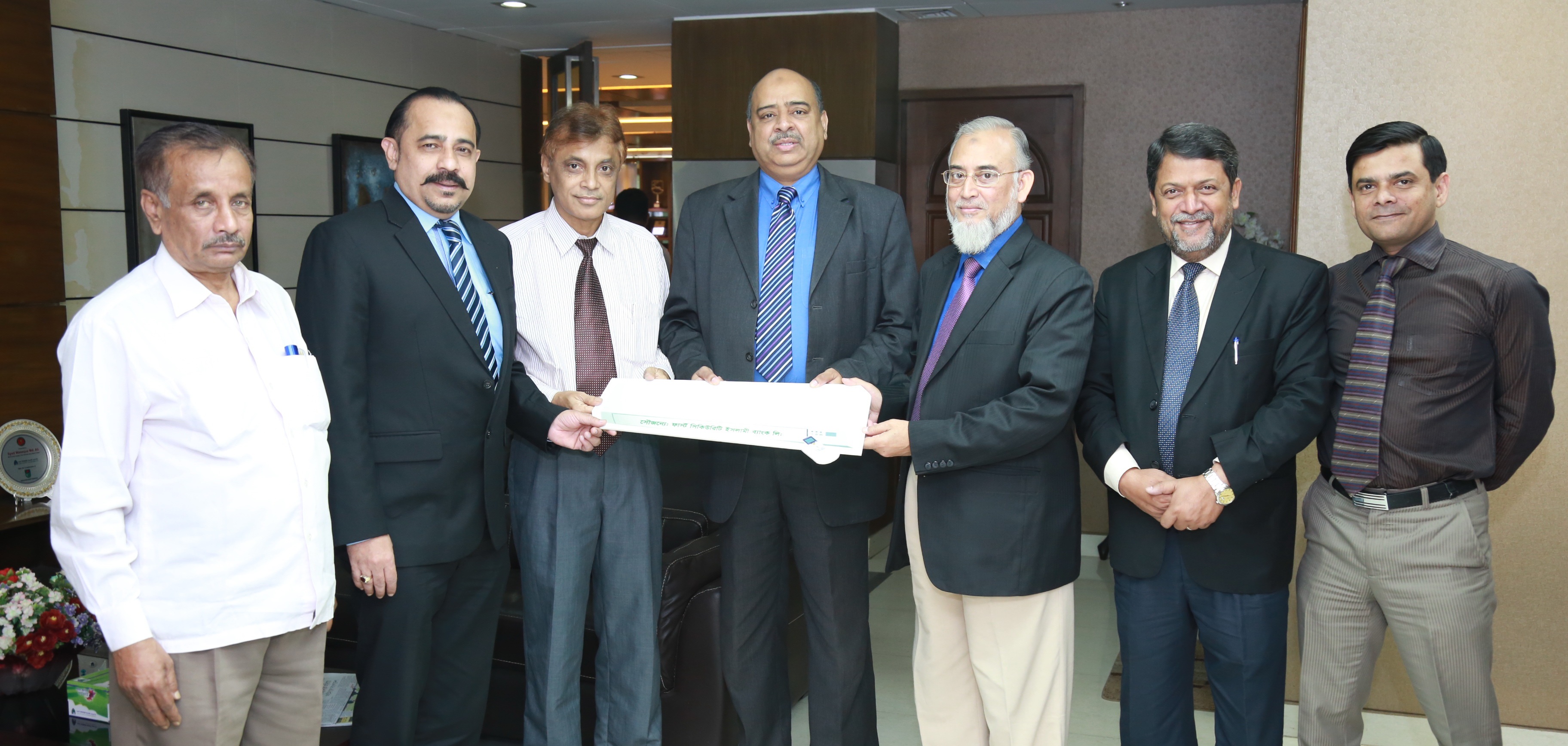 FIRST SECURITY ISLAMI BANK LTD. DONATED AN AIR CONDITIONAR TO NOORPUR KAZIBARI JAME MASJEED, FENI